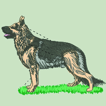 German Shepherd Dog (WD086) - Click Image to Close